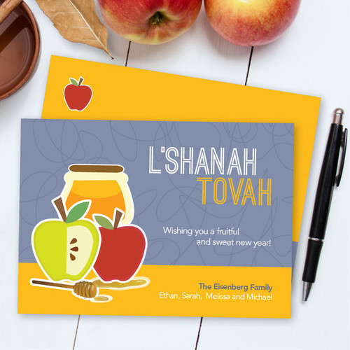 Jewish Holiday Cards | Honey With Apples