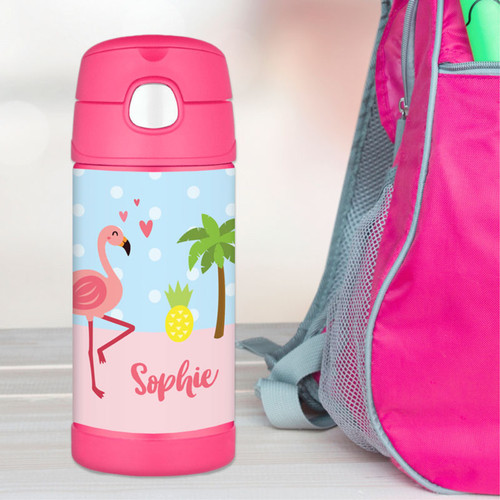 Sweet Flamingo Love Thermos Bottle