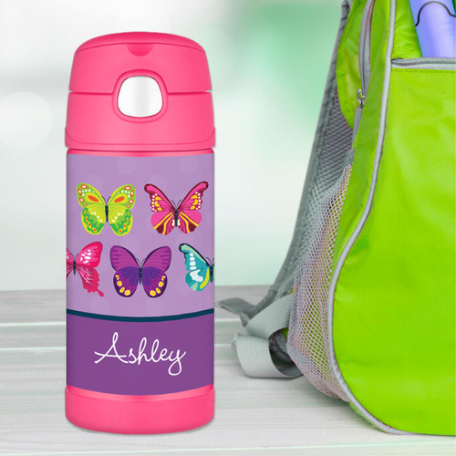 Bright Butterflies Thermos Bottle