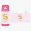 Flower Initial Thermos Bottle
