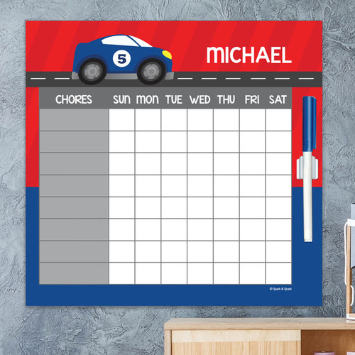 Super Fast Car Chore Calendar