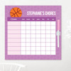 Basketball Fan Chore List For Kids