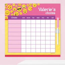 Girl Emojis Chore Schedule