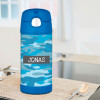 Blue Camouflage Thermos Bottle