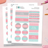 Sweet Pink Quatrefoils Waterproof Labels Variety Pack