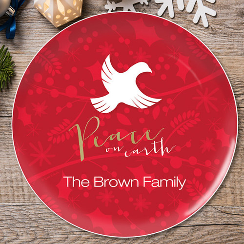 Peace On Earth Christmas Plate