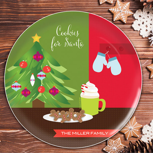 Xmas Cookies And Cocoa Christmas Plate