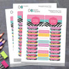 Colorful Zebra Labels Rectangular Pack