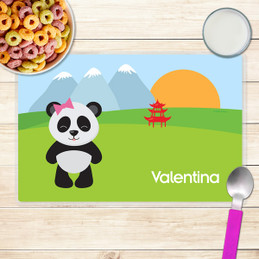 sweet panda kids placemat