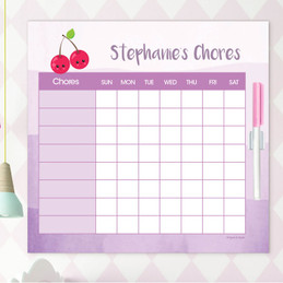 Yummy Cherries Weekly Chore Chart