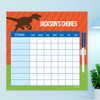 Dino And Me Orange Weekly Chore Chart