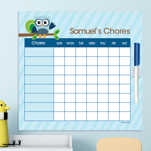 Owl Be Yours Blue Chores For Kids