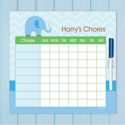 Blue Baby Elephant Chores For Kids