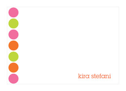Fantastic Cool Note Card Designs | Happy Dots In Orange
