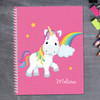 Rainbow Unicorn Kids Notebook