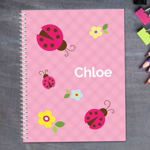 Three Lady Bugs Kids Notebook