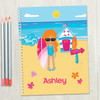 Beach Girl Kids Notebook