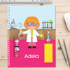 Cute Scientist Girl Kids Notebook