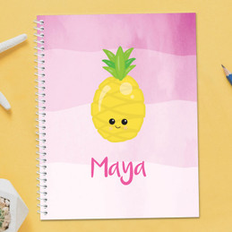 Yummy Pineapples Kids Notebook