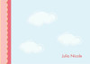 Modern Personalized Stationery | Dreamy Clouds Pink