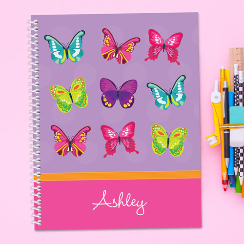 Bright Butterflies Kids Notebook