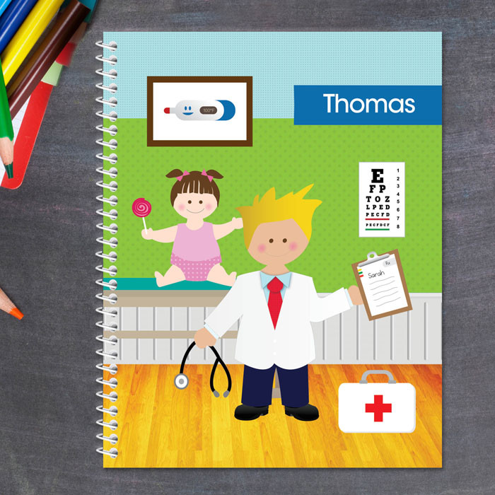 Boy Doctor's Visit Kids Notebook