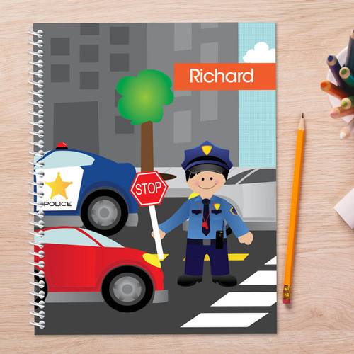 Police on Duty Kids Notebook