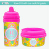 Flowers Personalized Toddler Sippy Cups