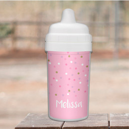 Sweet Glitter Dots Sippy Cups