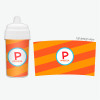Fun Initials - Orange Sippy Cup for Toddlers