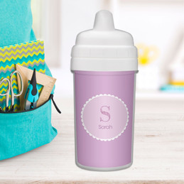 A Shiny Letter Purple Spill Proof Sippy Cup