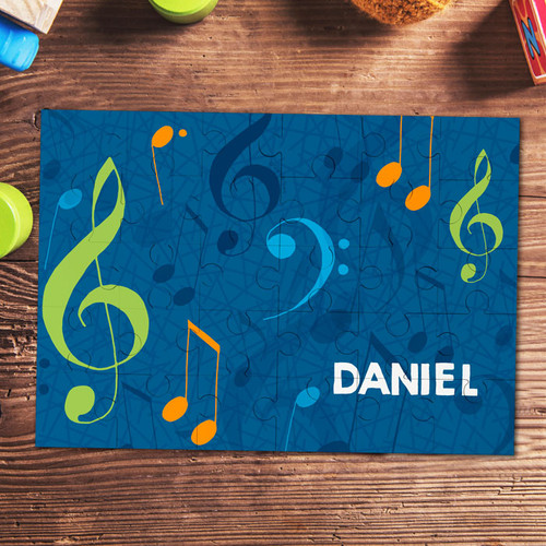Musical Notes Personalized Puzzles