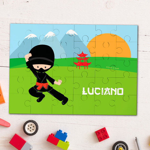 Cool Super Ninja Personalized Puzzles
