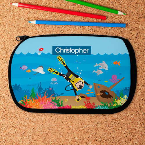 Diver Boy Pencil Case by Spark & Spark