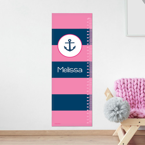 Let's Sail - Pink Growth Chart
