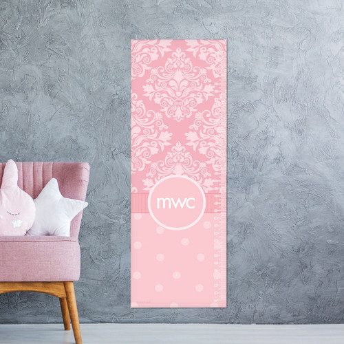 Pink Sweet Damask Growth Chart