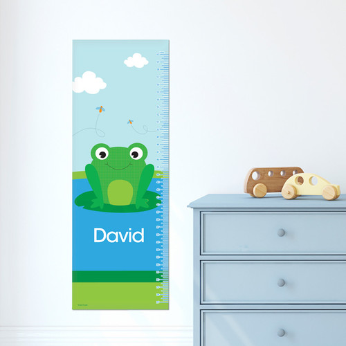 Cute Smiley Frog Growth Chart