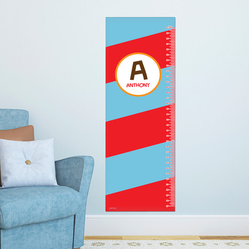Fun Initials - Red Growth Chart