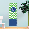 Green And Blue Chevron Growth Chart