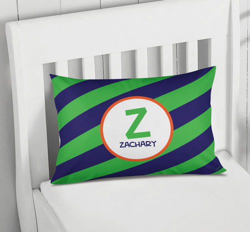 Green Fun Initials Personalized Pillow Cases Spark Spark