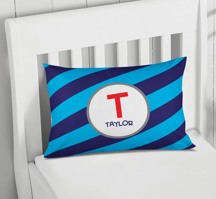Blue Fun Initials Pillows For Girls Spark Spark