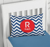 Chevron Navy And Red Pillowcase Cover
