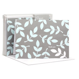 Gorgeous Boxed Note Cards | Leafy Bunch Blue