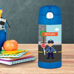 Police on Duty Thermos Bottle