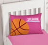 Basketball Fan Girl Lines Pillowcase Cover