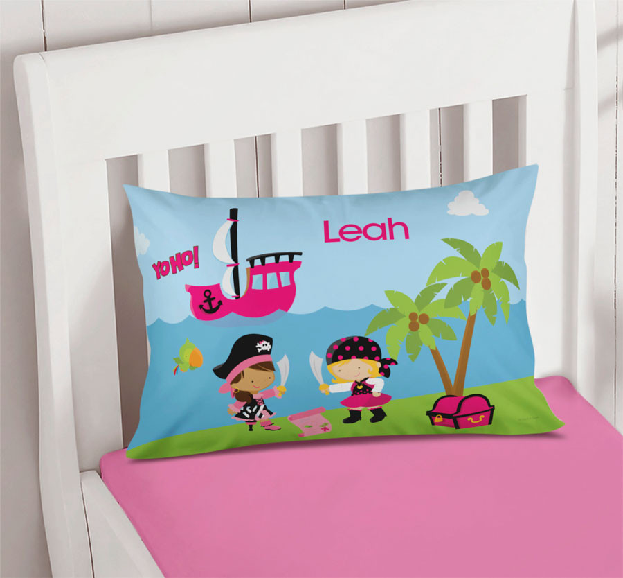 Yo Ho Pirate Girl Kids Throw Pillows Spark Spark