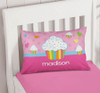 Rainbow Cupcake Pillowcase Cover