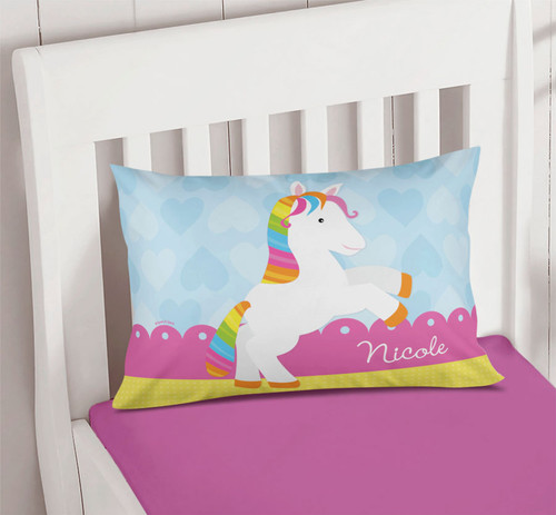 Cute Rainbow Pony Pillowcase Cover