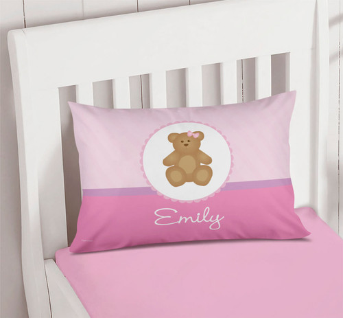 A Sweet Teddy Bear Pillowcase Cover