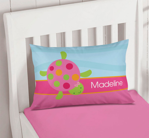 Swimming Pink Turtles Pillowcase Cover